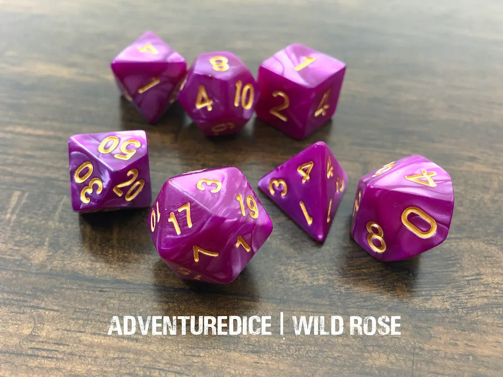 Wild Rose Dice Set