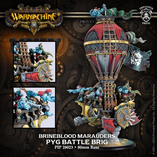 Warmachine: Pyg Battle Brig Brineblood 80mm Solo