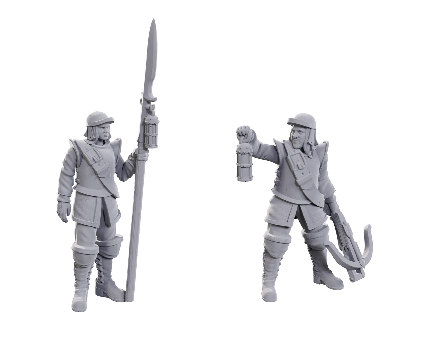 WIZKIDS UNPAINTED MINIS WV23 ROADWARDENS MALE & FEMALE