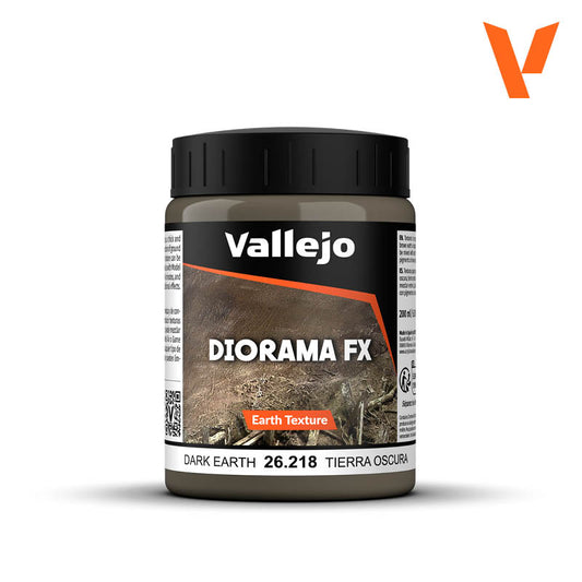 Vallejo: Diorama Earth Textures: Dark Earth (200ml)