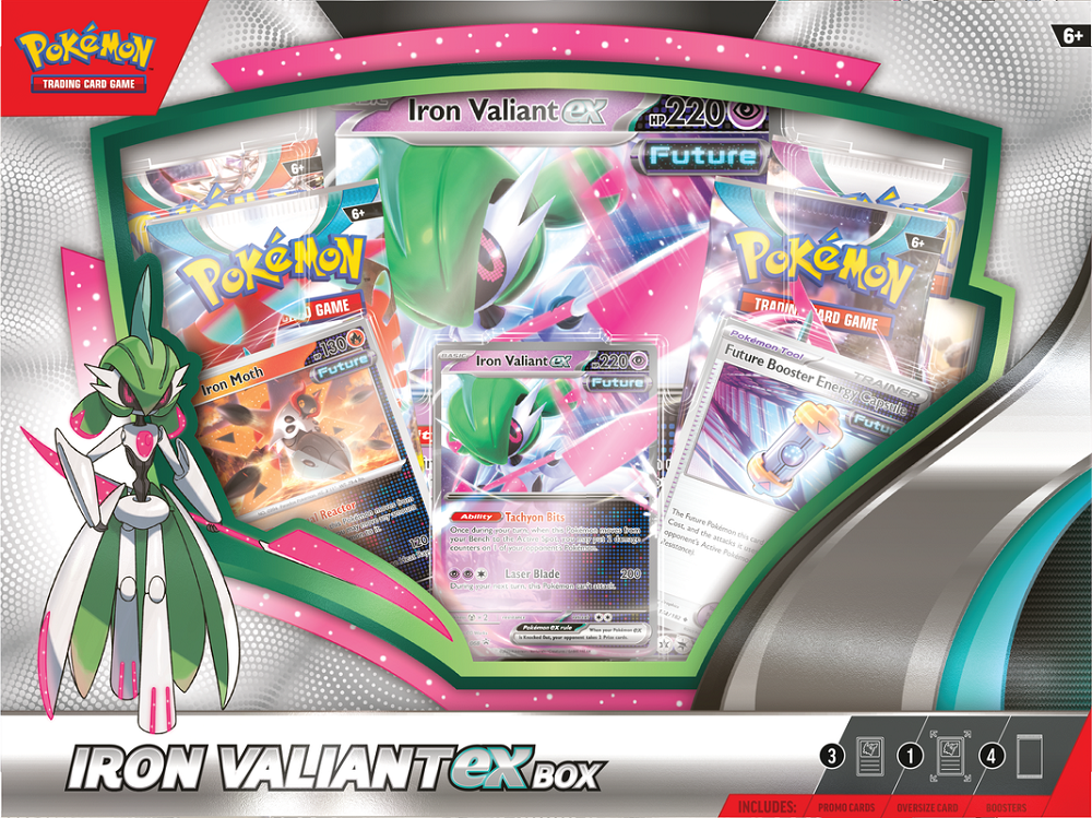 Pokémon Roaring Moon/Iron Valiant Ex Box