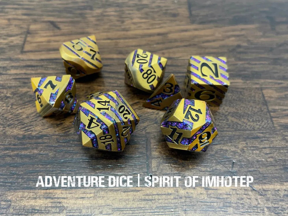 Spirit of Imhotep metal dice set