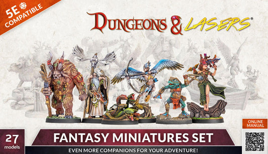 Dungeons and Lasers: Fantasy Miniatures Set