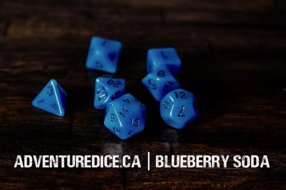 Blueberry Soda Dice Set