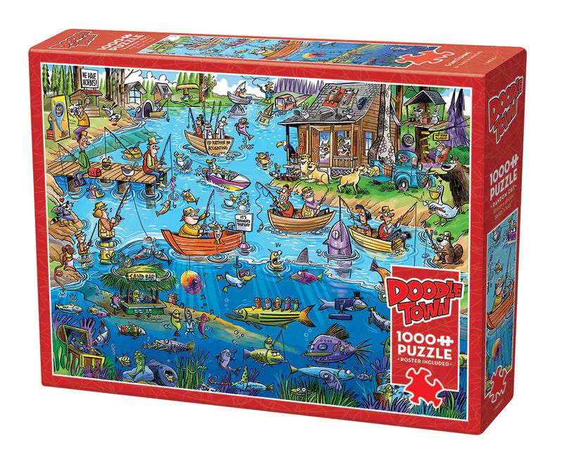 Doodletown: Gone Fishing - 1000 Piece