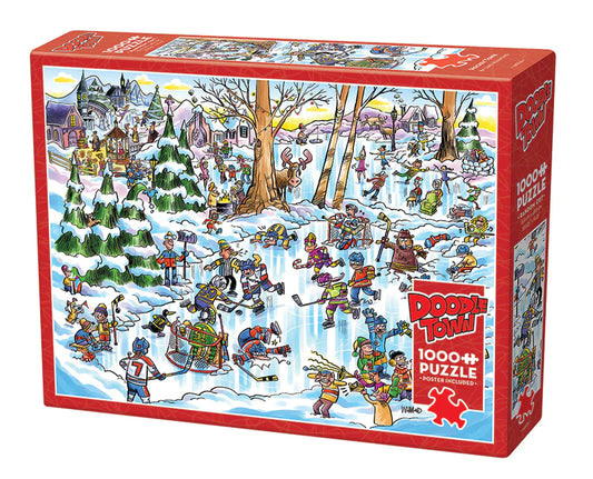 Doodletown: Hockey Town - 1000 Piece