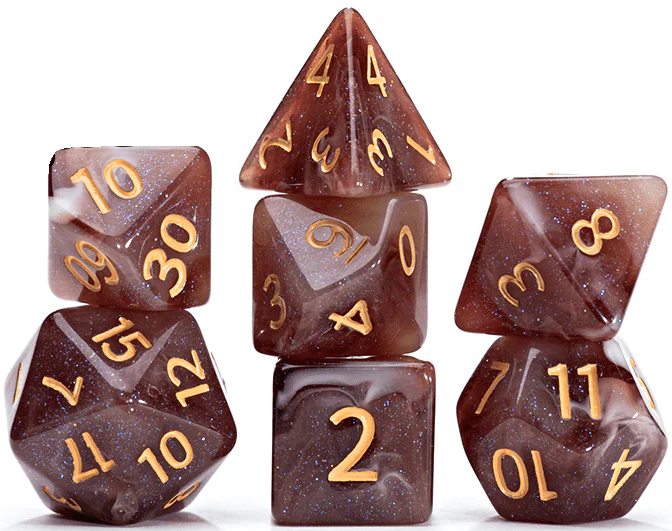 Aether Dice- Latte Dice (7pc)