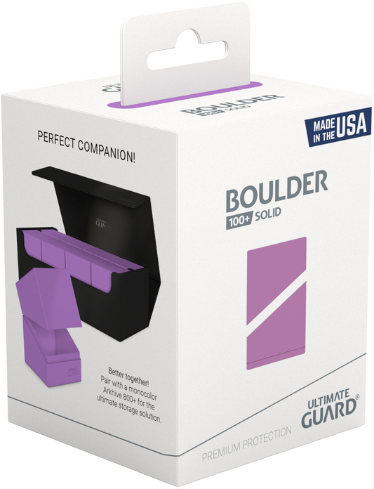 Ultimate Guard Deck Case: Boulder 100+ (Solid Lavender)