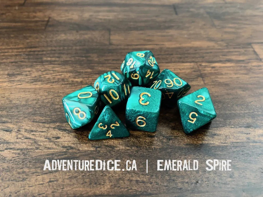 Emerald Spire Dice Set