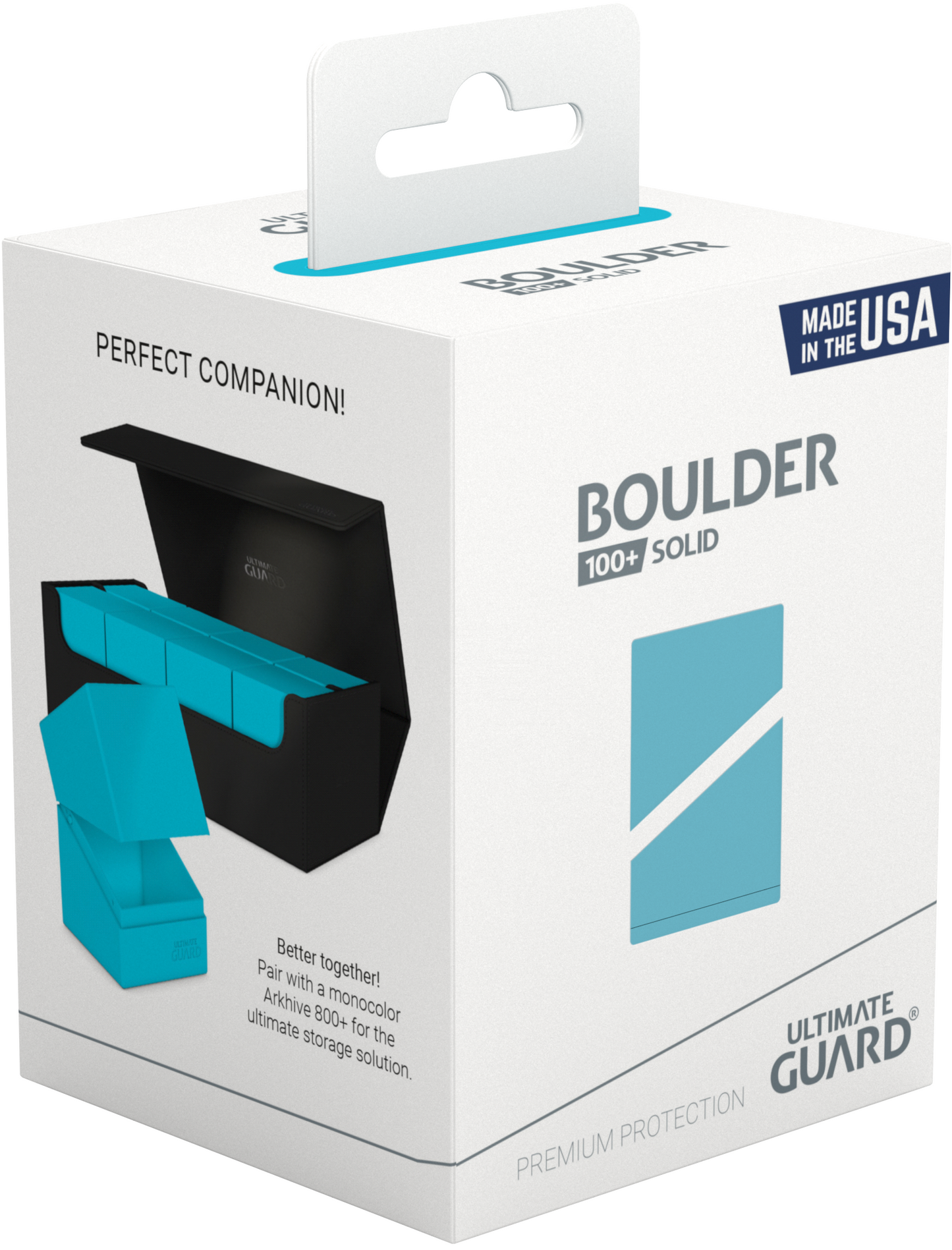 Ultimate Guard Deck Case: Boulder 100+ (Solid Turquoise)