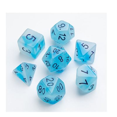 Glow Series: Icy Crumbs - RPG Dice Set