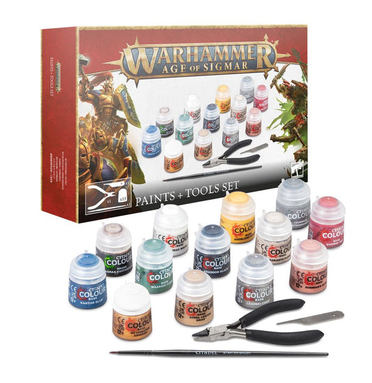 Warhammer Age of Sigmar: Paint + Tools Set (2024)