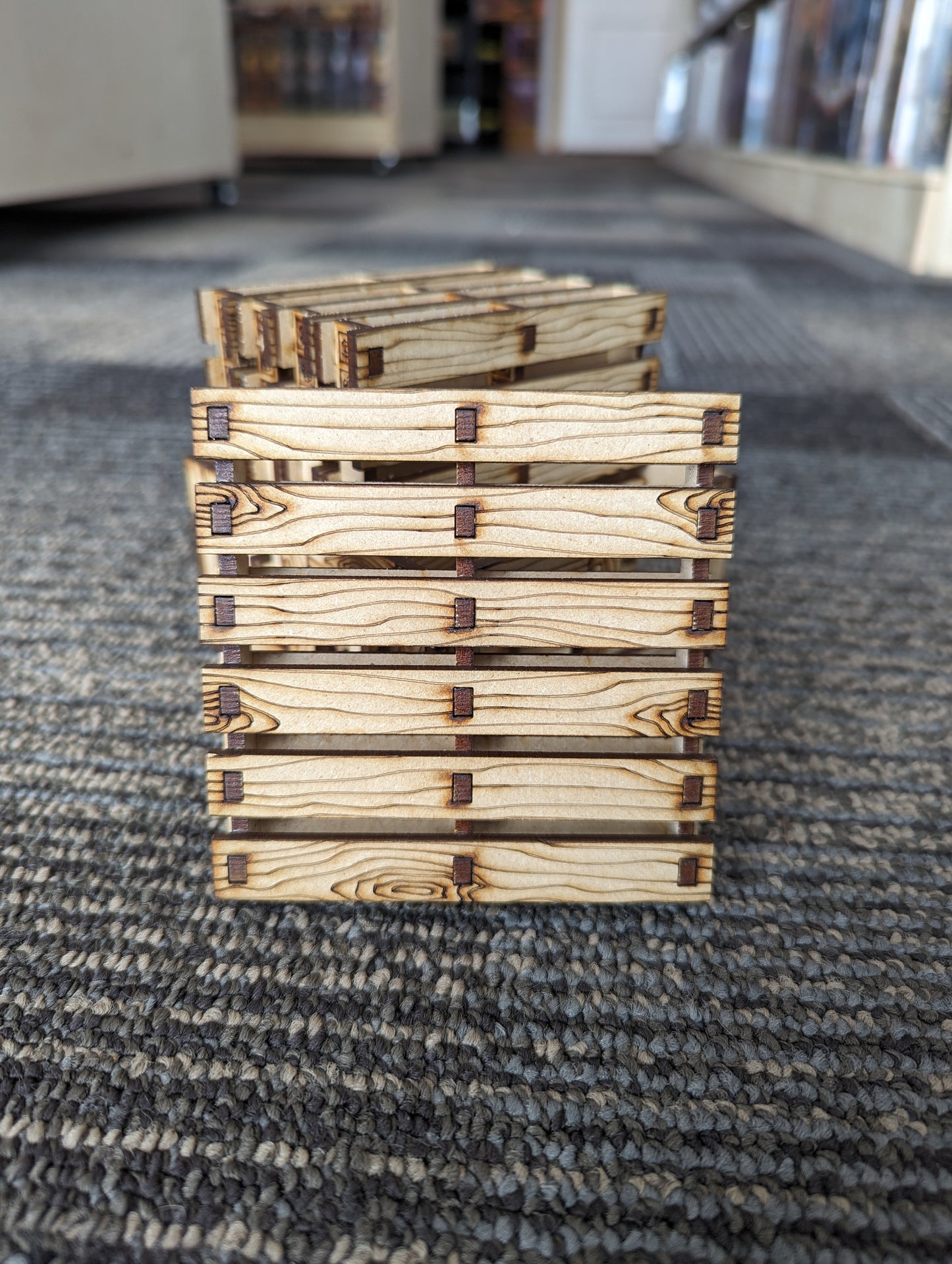 Laser Cut Pallet Coaster Set