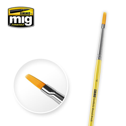 Ammo Mig Synthetic Flat Brush- 4