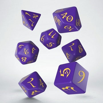 Classic RPG Dice Set: Purple/Yellow