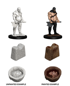 WizKids Unpainted Minis Wave 15: Executioner and Chopping Block