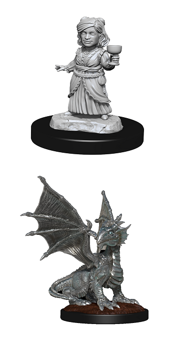 D&D Unpainted Minis: Wave 11: Silver Dragon Wyrmling