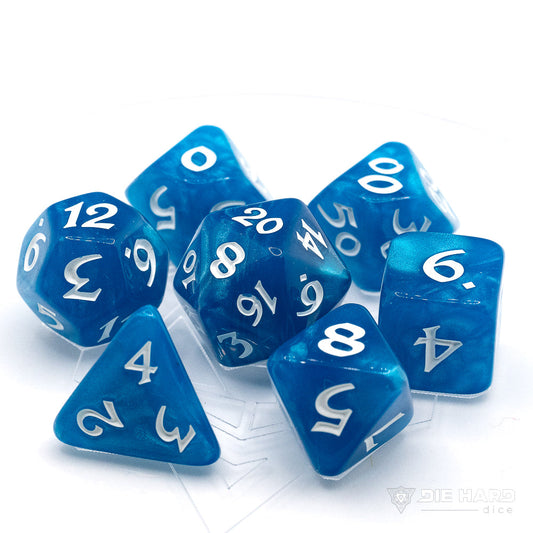 Die Hard Dice: 7pc Elessia Wish Song with White