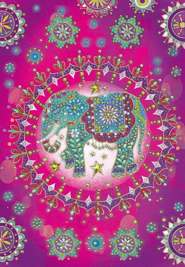 Crystal Art Kit (Notebook Kit)- Elephant Fantasy