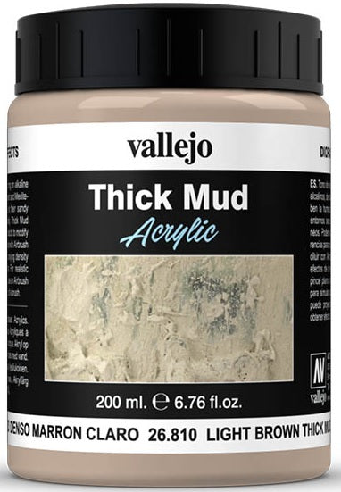 Vallejo: Diorama Textures: Light Brown Mud (200ml)