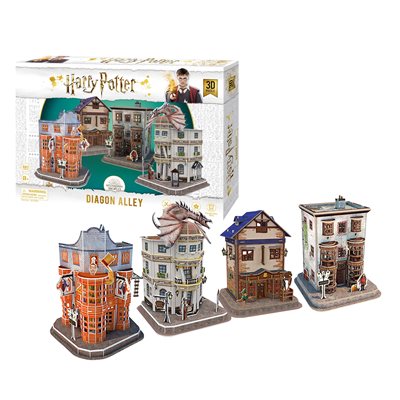 3D Puzzle- Harry Potter: Diagon Alley Set – Dice Hollow Games and Hobbies