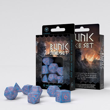 Runic Dice Set- Glacier/Pink