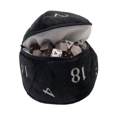 D20 Plush Dice Bag (Black)