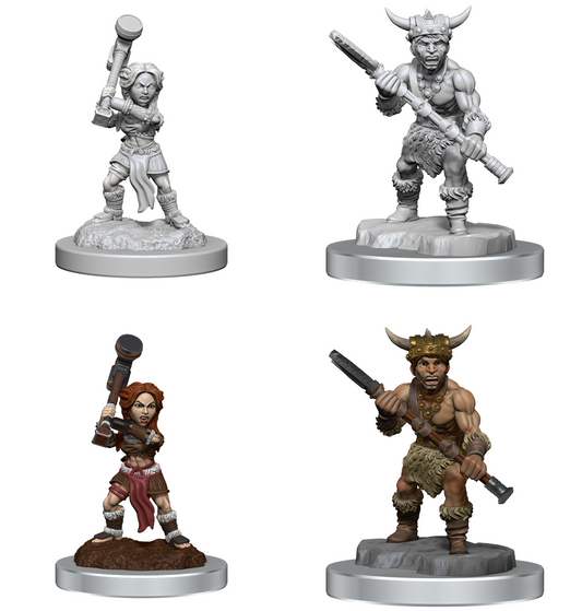 D&D Unpainted Minis: Wave 18: Halfling Barbarians