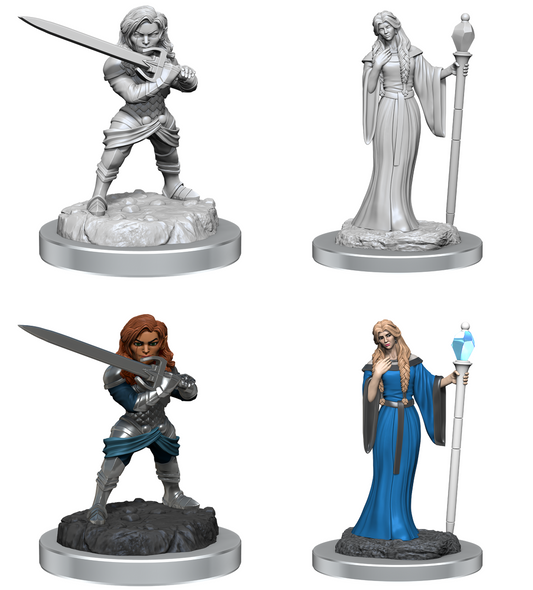 CR Unpainted Minis: Wave 3: Female Wizard/Holy Warrior