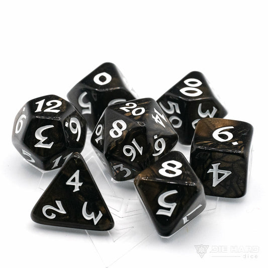 Die Hard Dice: 7pc Elessia Wilderun with White