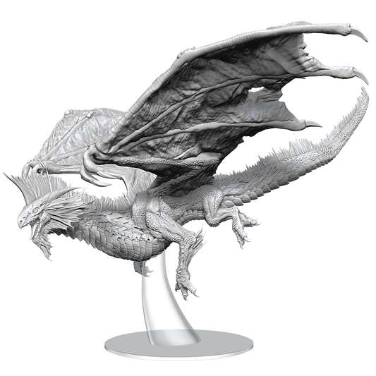 D&D Unpainted Minis Adult Silver Dragon