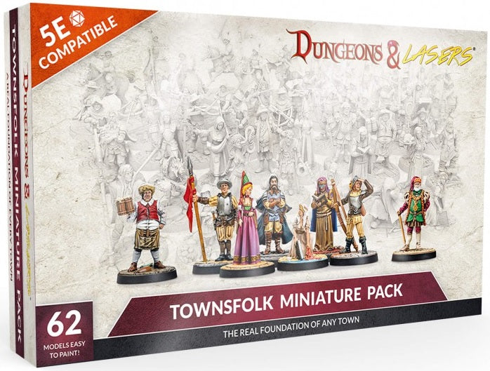 Dungeons and Lasers: Townsfolk Miniature Pack