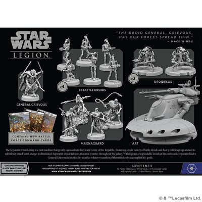 Star Wars Legion: Separatist Invasion Battle Force Starter Set