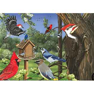 Around the Birdfeeder- Tray puzzle