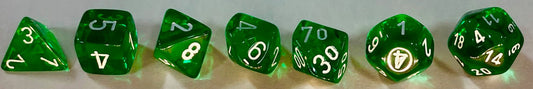 Translucent: 7pc Green/White