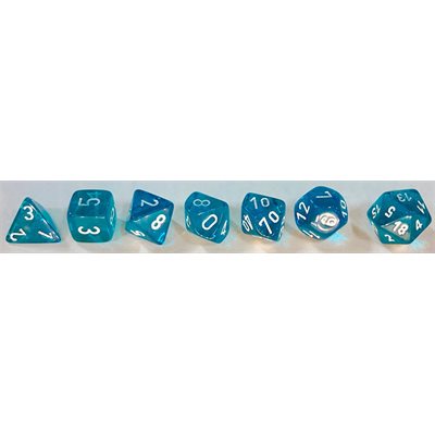 Translucent: 7pc Teal/White