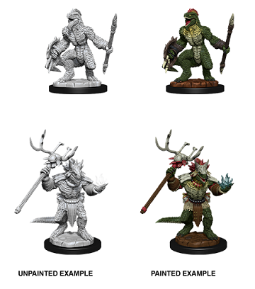 D&D Unpainted Minis: Wave 12: Lizardfolk and Shaman