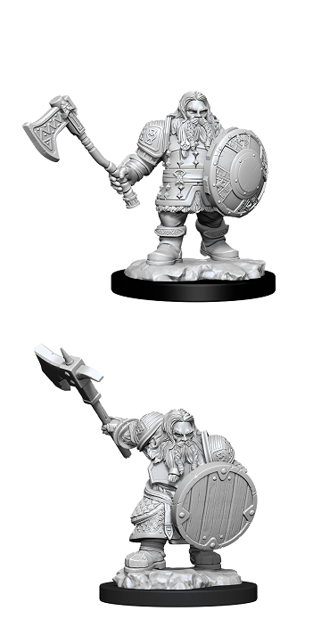 D&D Unpainted Minis: Wave 11: Male Dwarf Fighter