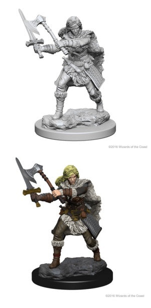 D&D Unpainted Minis: Wave 10: Female Human Barbarian