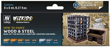 Vallejo: Wizkids premium set: Wood and Steel