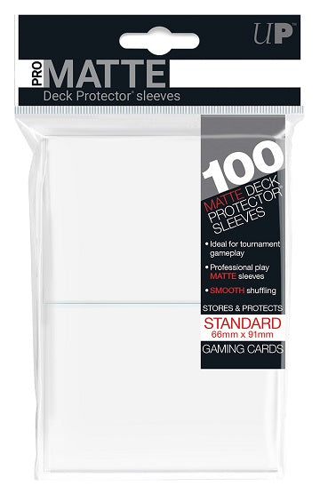 Sleeves: UP D-PRO Matte White (100ct)