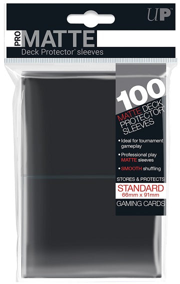 Sleeves: UP D-PRO Matte Black (100ct)